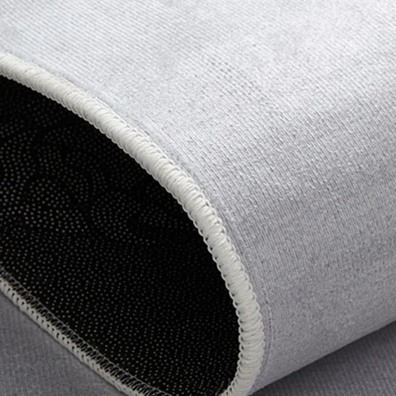 Grey Leaf Pattern Kitchen Runner Rug Mat
