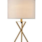 26.25-Inch Ester Mid-Century Matte Gold Table Lamp