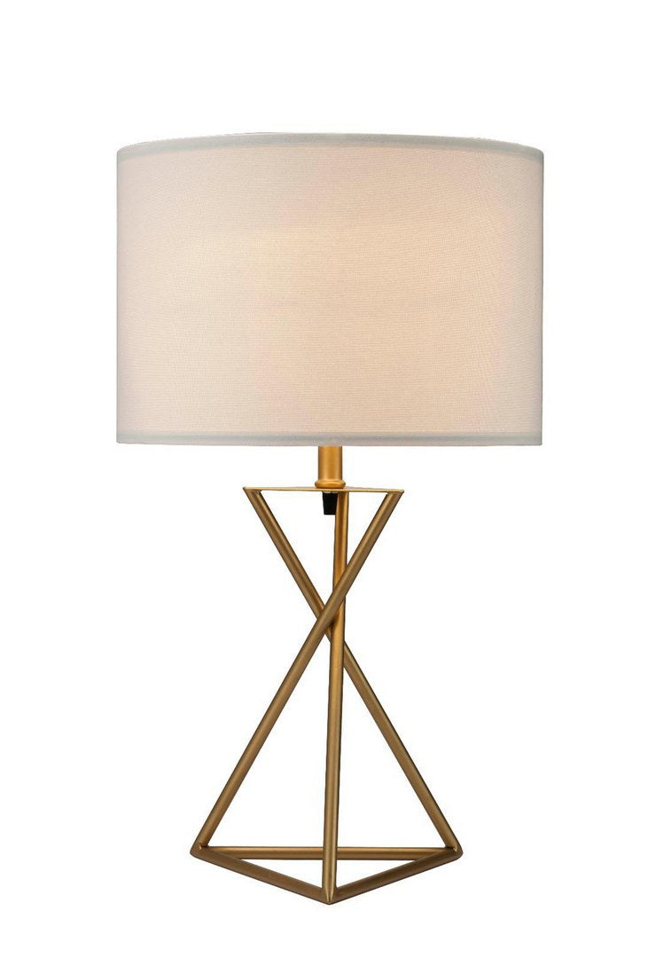26.25-Inch Ester Mid-Century Matte Gold Table Lamp