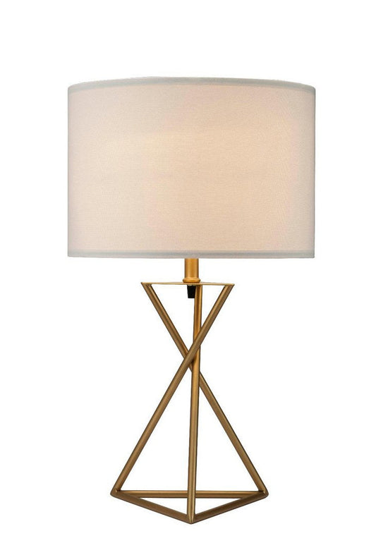 26.25-Inch Ester Mid-Century Matte Gold Table Lamp