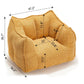 Comfortable Chenille Sofa Chair with Resilient Foam Cushion