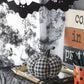 Plaid Pumpkin Decor, For Holiday Halloween Decoration