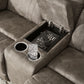 Laresview - Dbl Reclining Loveseat with Console - Fossil