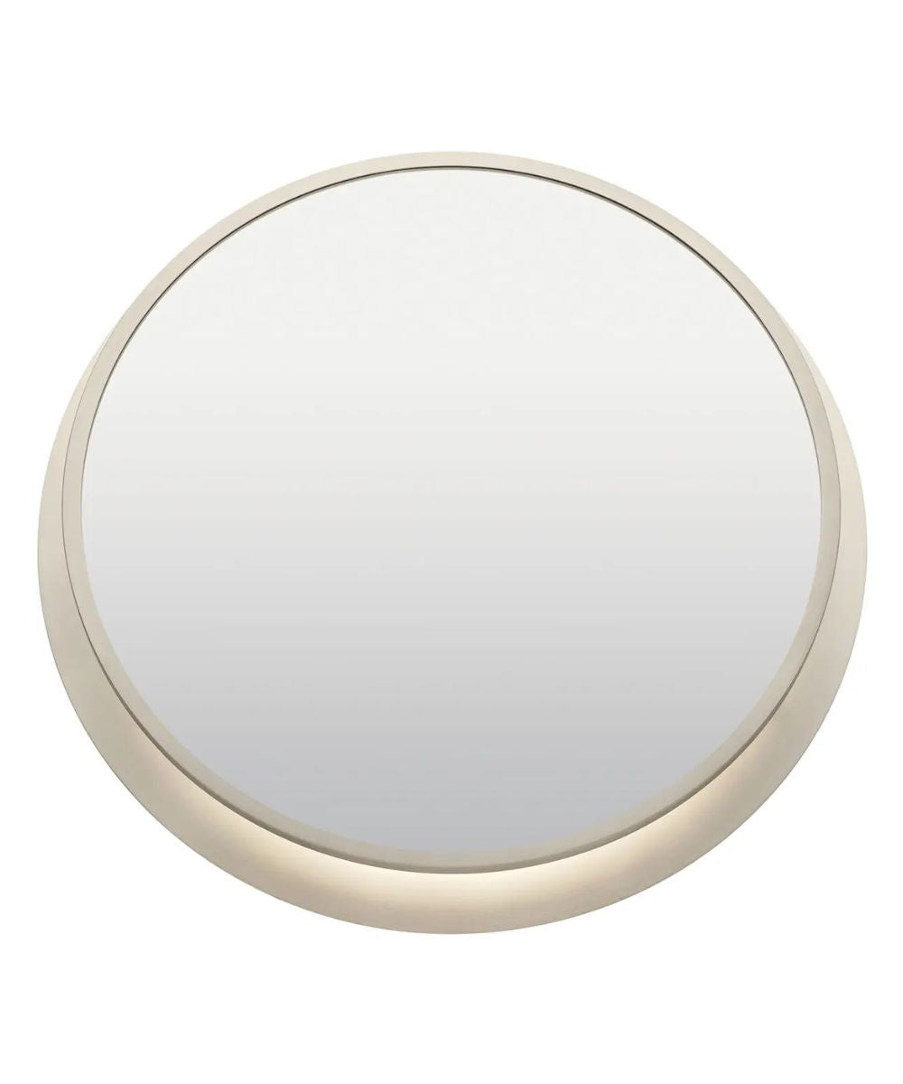 Chennai 30"W Premium Backlit LED Bathroom Vanity Wall Mirror, Satin Nickel Finish  by Kichler