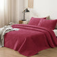 Kasentex Lightweight Velvet Bedspread Set Queen/King - Soft All Season Bedspread Coverlet