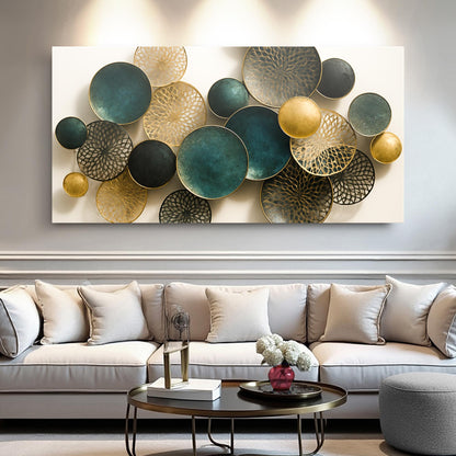 Lotus Leaf Abstract Wall Art for Modern Decor