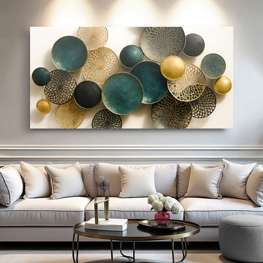 Lotus Leaf Abstract Wall Art for Modern Decor