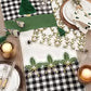 Fennco Styles Buffalo Plaid Holly Table Runner 16" W x 72" L - Classic Plaid Design for Home, Dining Table, Holiday, Christmas Décor, Banquet, Family Gathering and Special Occasion