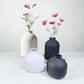 Matte Black Metal Vase Dried Flowers Wedding Gift Home Decor
