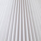 Textured Ceramic Table Lamp with Fluted Fabric Shade