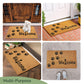 Coir Doormat Non-Slip PVC Backing 'Hope You Like Dogs' Print 30x17 in Beige & Black