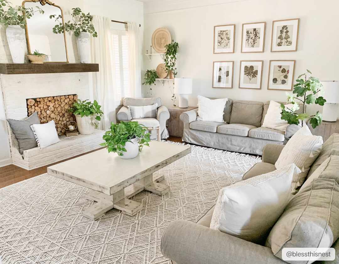 Ramsbury Wool Area Rug Soft Elegant Natural Home Floor Carpet