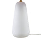 Textured Ceramic Table Lamp with Fluted Fabric Shade
