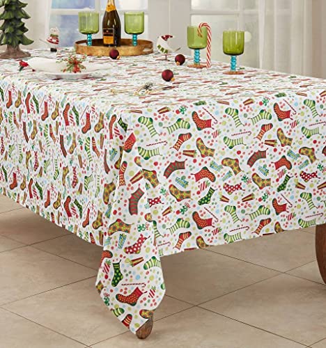 Fennco Styles Christmas Stockings Holiday Tablecloth