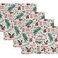 Fennco Styles Holly Christmas Cotton Table Runner