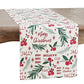 Fennco Styles Holly Christmas Cotton Table Runner
