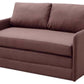 Kathy Collection Fabric Upholstered Modern Loveseat Sleeper Sofa