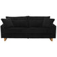 Modern Loveseat Sofa with Four Decorative Pillows Included