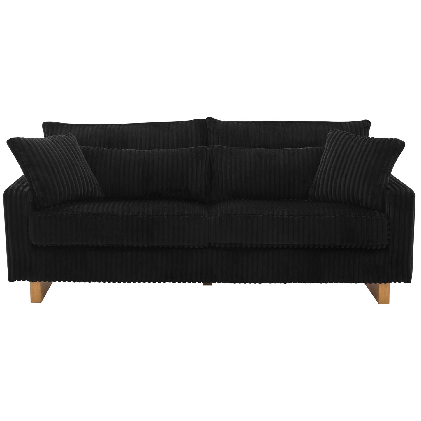 Modern Loveseat Sofa with Four Decorative Pillows Included