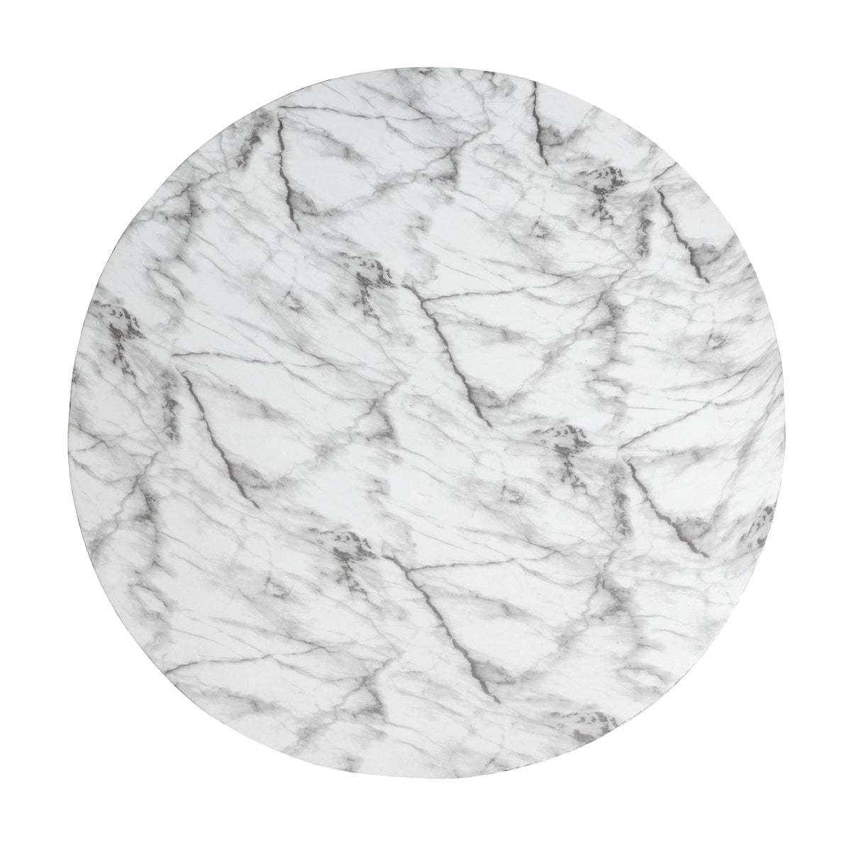 MGO Faux Marble Coffee Table with Handcrafted Finish - White Marble