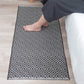 Fennco Styles Woven Classic Diamond Geometric Small Area Rug - Cotton Blend Carpet Indoor Outdoor Floor Mat for Living Room, Entryway, Bedroom and Floor Décor