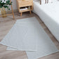 Fennco Styles Woven Classic Diamond Geometric Small Area Rug - Cotton Blend Carpet Indoor Outdoor Floor Mat for Living Room, Entryway, Bedroom and Floor Décor