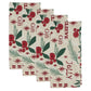 Fennco Styles Holly Christmas Cotton Table Runner