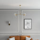 Jewel 4-Light Clear Gold Chandelier Ceiling Hanging Fixture