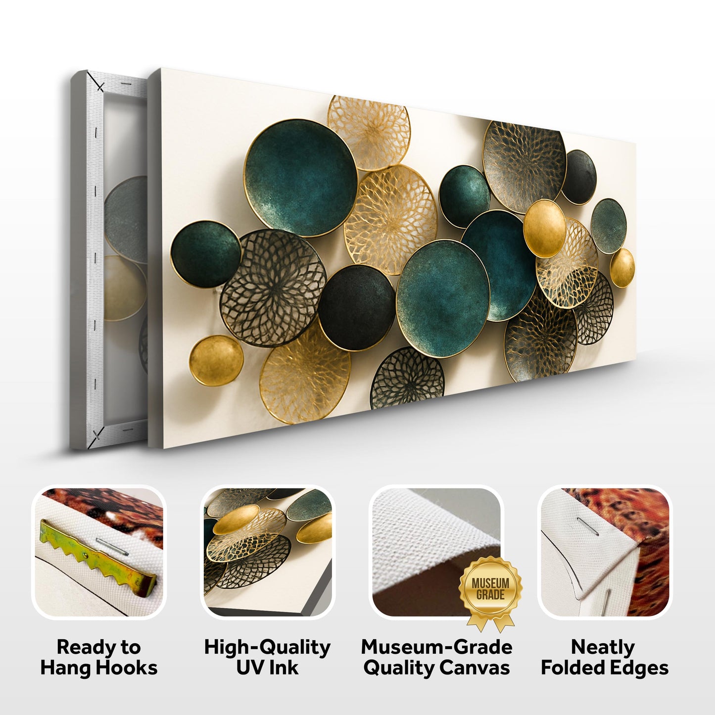 Lotus Leaf Abstract Wall Art for Modern Decor