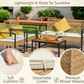 4Pcs Outdoor Patio Furniture Set – Rattan Wicker Sofa - Multiple Styles