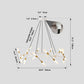 41-Inch White Gold Modern Chandelier Light Fixture