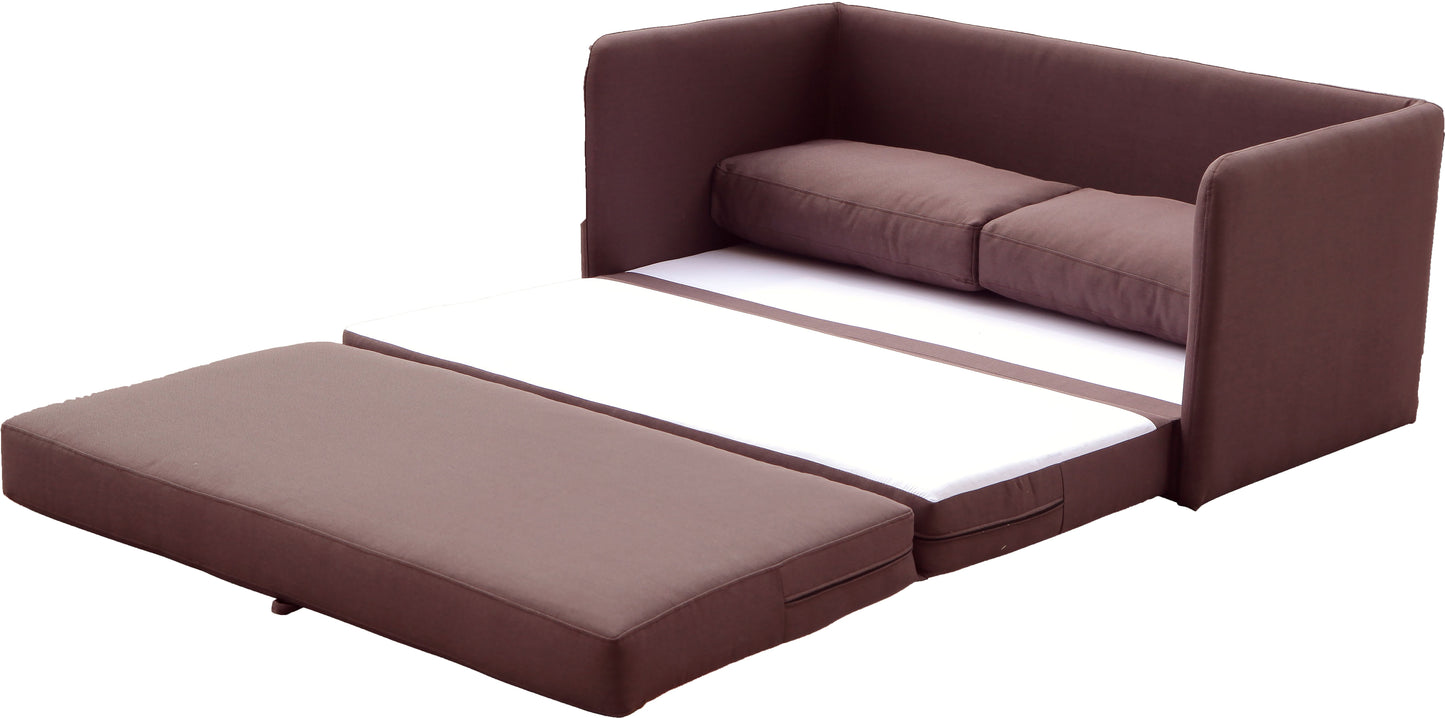 Kathy Collection Fabric Upholstered Modern Loveseat Sleeper Sofa