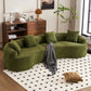 4-Seater Fabric Sofa with Sponge Cushions and Pillows