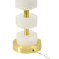 13x13x26 Marble Table Lamp for Modern Interiors