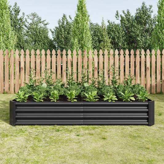 Raised Garden Bed Outdoor 631 ft Metal
