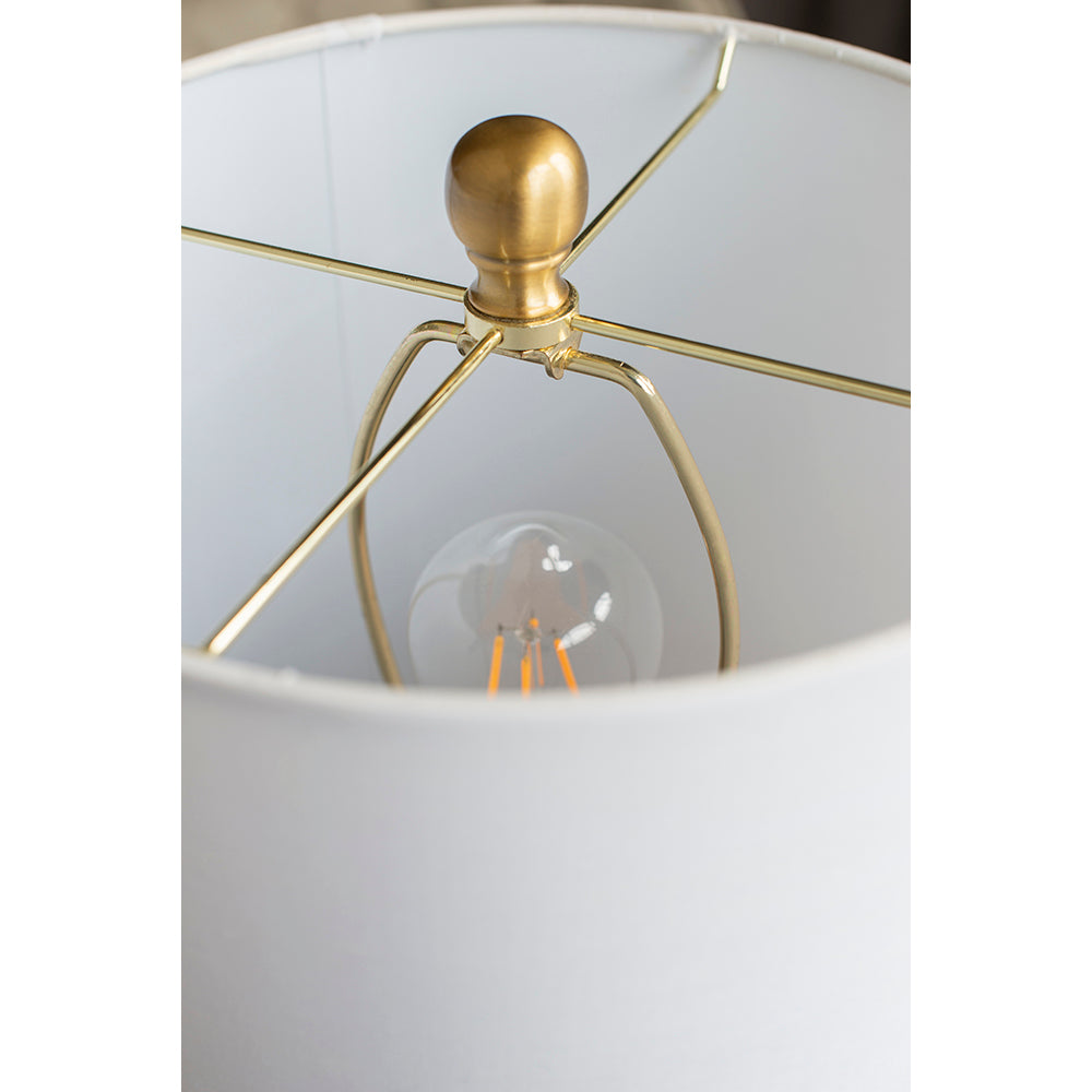 13x13x26 Marble Table Lamp for Modern Interiors
