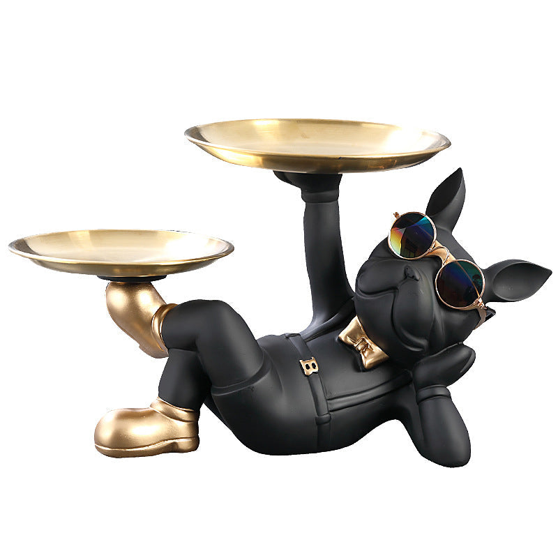 Cute French Bulldog Resin Figurine Table Decoration Home Decor Accent