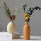 Three Piece Ceramic Vase Set Modern Home Decor Flower Arrangement