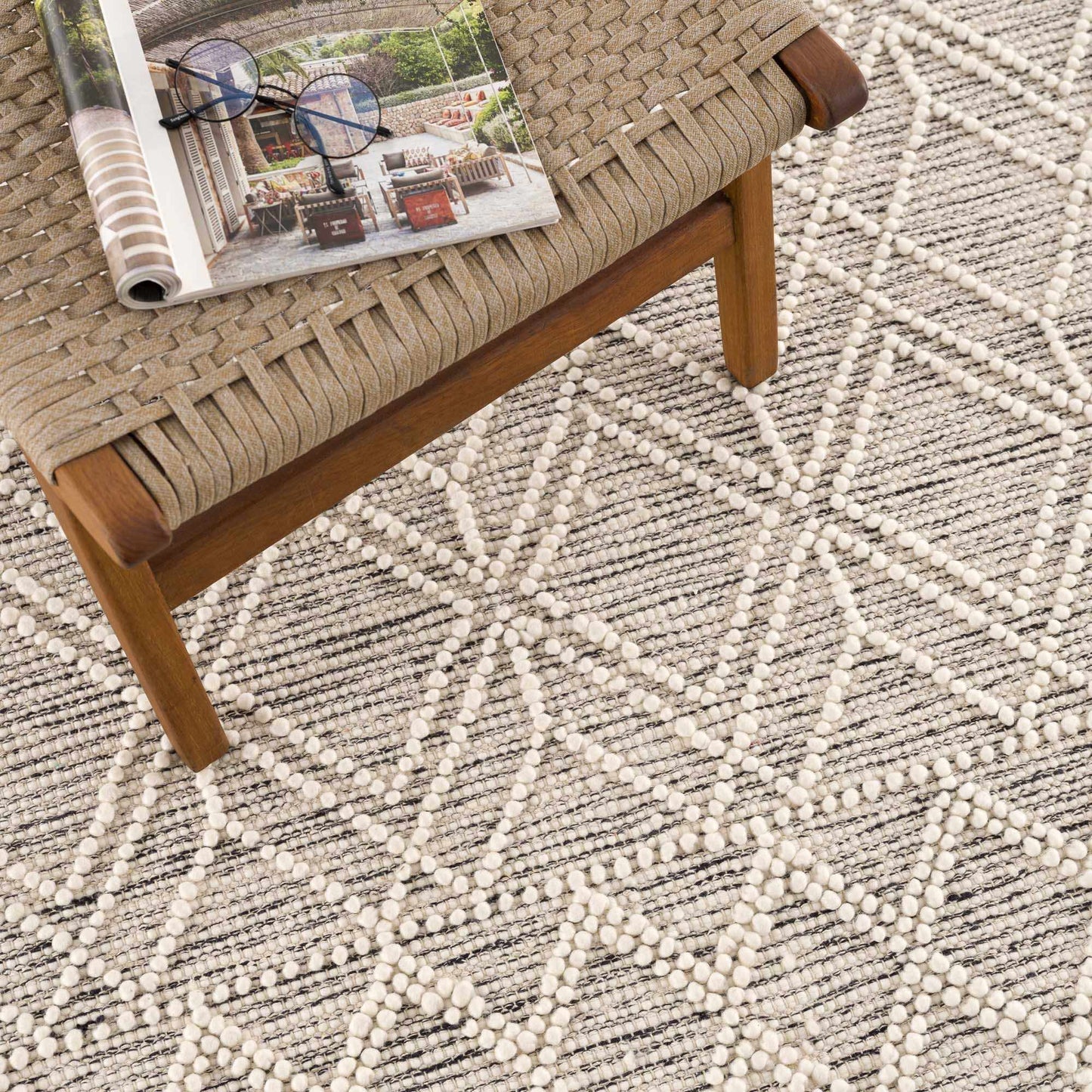 Ramsbury Wool Area Rug Soft Elegant Natural Home Floor Carpet