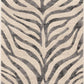 Gray Ecorse Zebra Print Area Rug