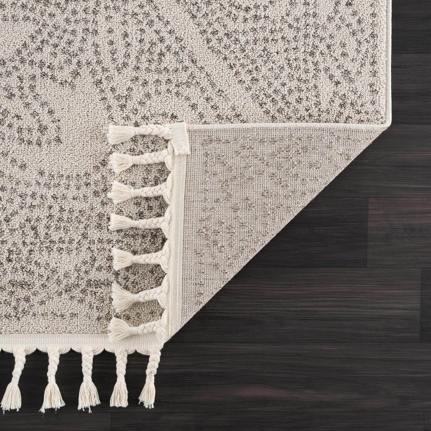 Birdwood Cream Brown Area Rug for Home Decor