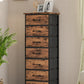 Tall Dresser Storage Organizer 6/7 Drawers Bedroom Chest Fabric Storage Tower