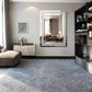 Large Silver Rectangular Wall Mirror for Home Décor