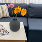 Matte Black Metal Vase Dried Flowers Wedding Gift Home Decor