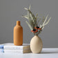 Three Piece Ceramic Vase Set Modern Home Decor Flower Arrangement