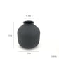 Matte Black Metal Vase Dried Flowers Wedding Gift Home Decor