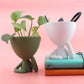 Cartoon Cheek Support Abstract Figurine Creative Desktop Home Decoration