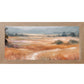 Terracotta Abstract Landscape Wall Art – Full Panoramic Wide Scenic Farmhouse Nature Decor (SB758)