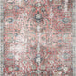 Burgundy Holi-2303 Washable Area Rug