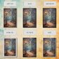 Spooky Street Lights In The City Park, Framed Canvas Print, Wood Framed Wall Art, Fall Decor, Holiday Decor, Seasonal Gift Idea